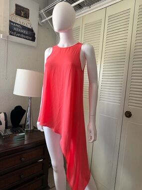 Bcbgmaxazria  orange tank tunic size XS
